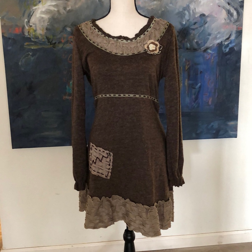 John fashion wool blend vintage inspired dress